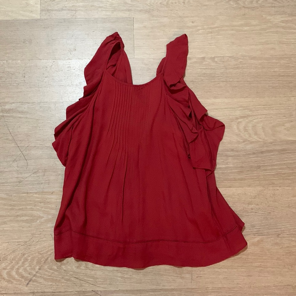 Red flowy Abercrombie top